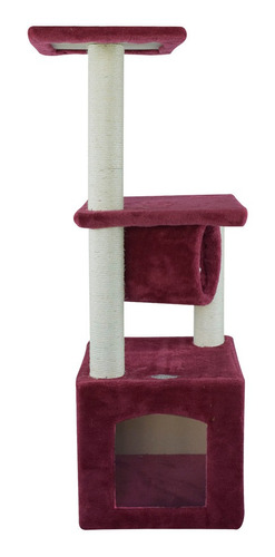 Mueble Rascador Para Gatos Casa Y Tunel Vino Fancy Pets