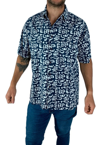 Camisa Hawaiana Importada Varios Diseños Hombre Manga Corta