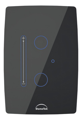 Interruptor Dimerizável Wifi Touch Dimmer 2 Botões Preto