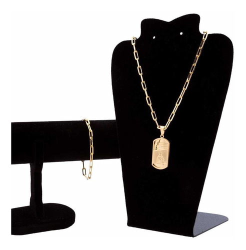 Kit Relógio Masculino+ Corrente Cordão+ Pulseira+ Pingente