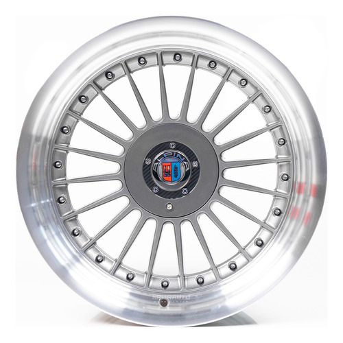 Rodas 17 Bmw Alpina 5x120 E34 E39 E38 E36 E46 2 Talas Cor Cinza-escuro