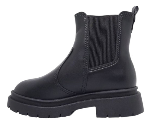 Bota Niña Molekinha Milano Con Elástico Negra