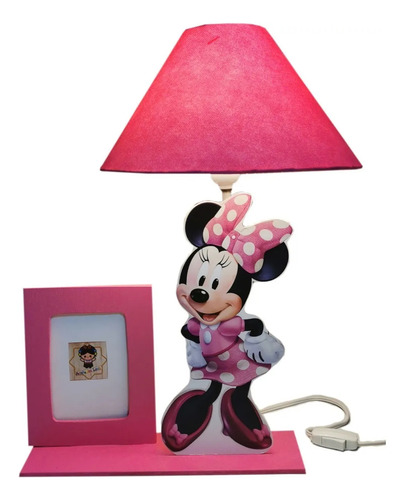 Lampara Portarretrato Minnie O Mimi Mouse Centro De Mesa