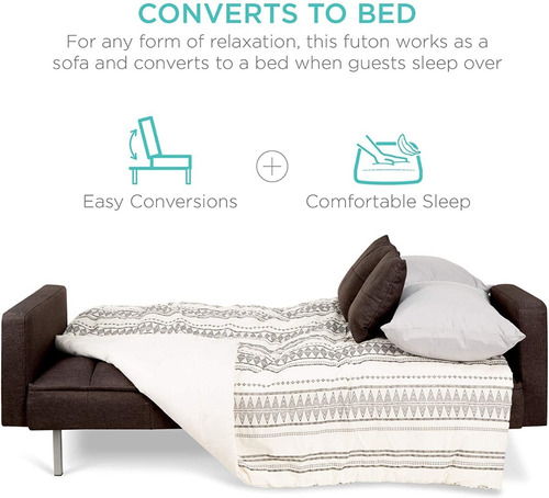 Sofa Convertible A Cama Color Marron Marca Best Choice Pr
