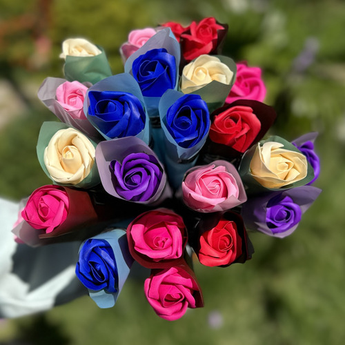 Ramo Romántico De Rosas Artificiales Para Decoración Del Hog