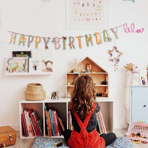 Banner Cumpleaños Alphabet Garland Para Niños