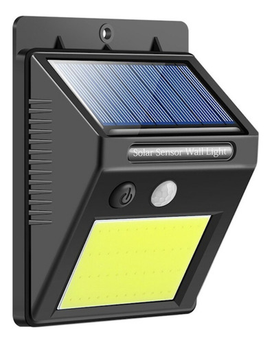 Lampara Farol Solar Foco 48 Led Sensor Movimiento Exterior