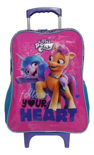 Mochila Escolar De Carrinho G Sestini My Little Pony Cor Rosa