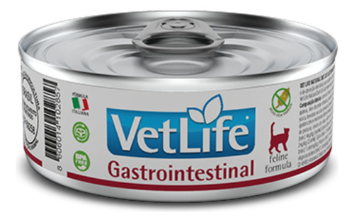 Ração úmida Para Gatos Gastrointestinal 85g Vet Life
