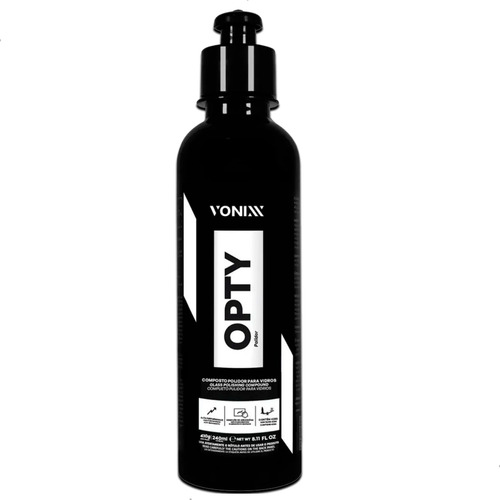 Opty Vonixx 240ml Polidor Vidro Remove Riscos Leves