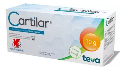 Imagen 1 de 5 de Cartilar 10 Gr Polvo 30 Sachet