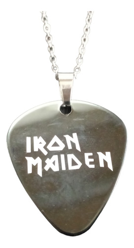 Collar-dije-rock-acero Quirúrgico-iron Maiden-pua