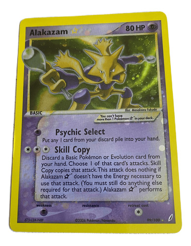 Juego De Carta Pokemon Alternativo Alakazam 80hp