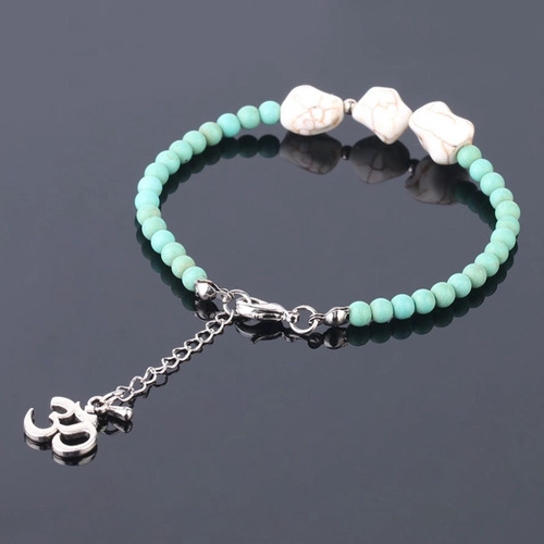 Pulsera De Protección Turquesas Africanas Mate