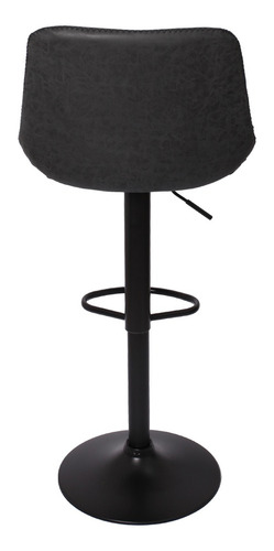 Kit De 4 Banquetas Roma Preto Vintage Giratória Para Balcão