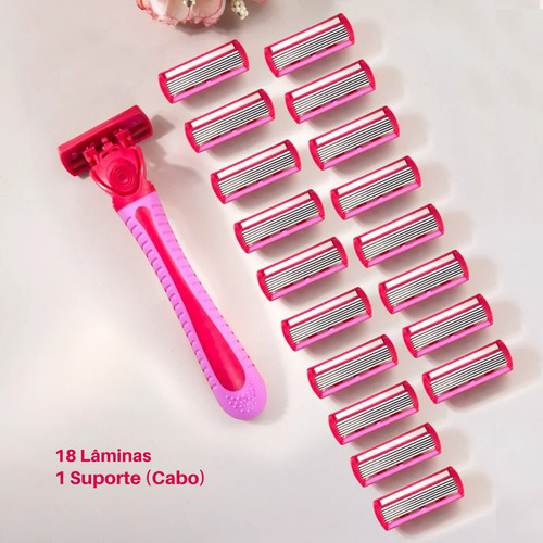 Aparelho De Depilação Com 18 Navalhas De 6 Lâminas Gillette