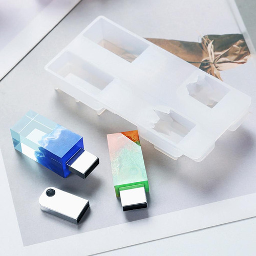 Molde De Silicona Para Cubierta De Disco Flash Usb 3 Piezas