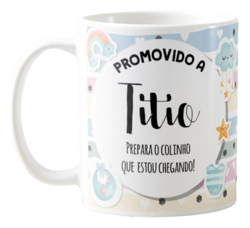 Caneca Presente Criativo Revelação De Gravidez Para Titio