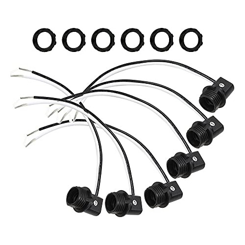 Conjunto De 6 Soquetes De Candelabro De Base E12 De Fen...