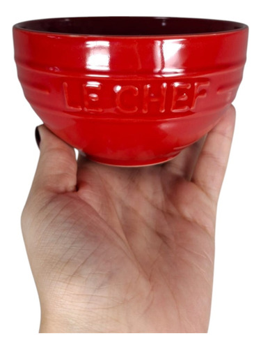 2 Tigela Cumbuca 400ml Vermelha Picante Leite Condensado