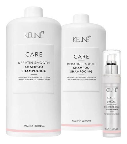 Kit Keune Keratin Smooth 2x Shampoo + Smooth Serum 25ml