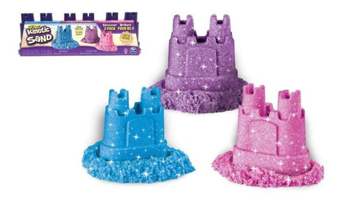 Arena Moldeable Kinetic Sand- 3 Pack