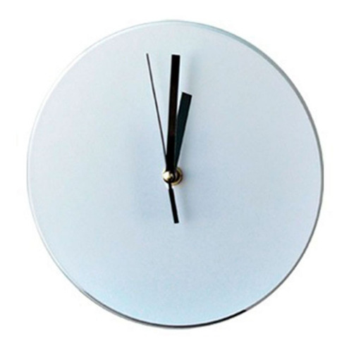 Imagen 1 de 3 de Reloj Redondo De Vidrio Para Sublimación