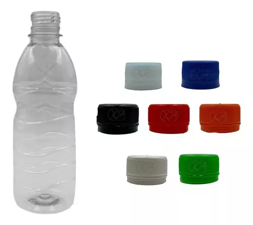Botella Agua Juguero Pet 350 Ml Tapa Seguridad Colores X 50