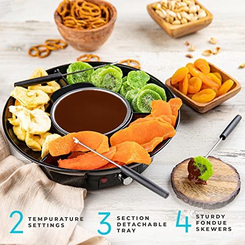 Juego De Ollas Eléctricas Fondue - Kit De Fondue De Ch...