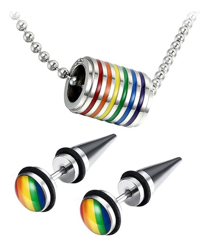 Surtido De Collar Con Colgante De Arco Iris Del Orgullo Gay