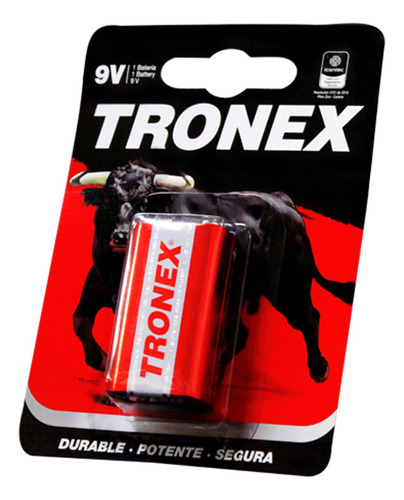 Tr9vrb1 - Bateria Tronex 9 V. Carbon Blister X 1