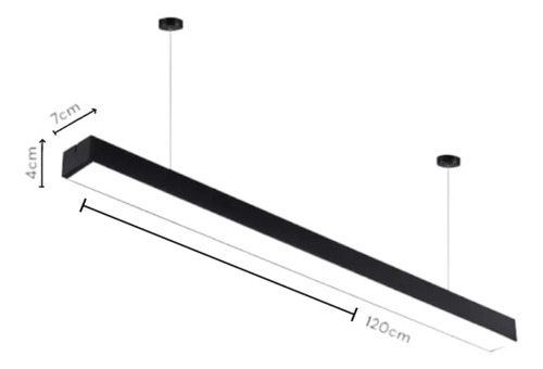 Lampara Lineal Barra Led 24w 1.2mt Luz Neutra 4000k