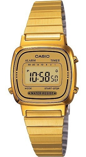 Relógio Feminino Casio Mini La670wga-9df Garantia + Nf