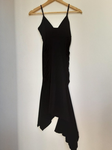 Imagen 2 de 8 de Vestido Ajustado De Lycra Color Negro, Talla S