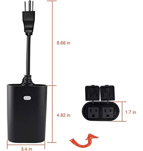Enchufe Z-wave Plus Para Encendido/apagado Para Luces Y Elec