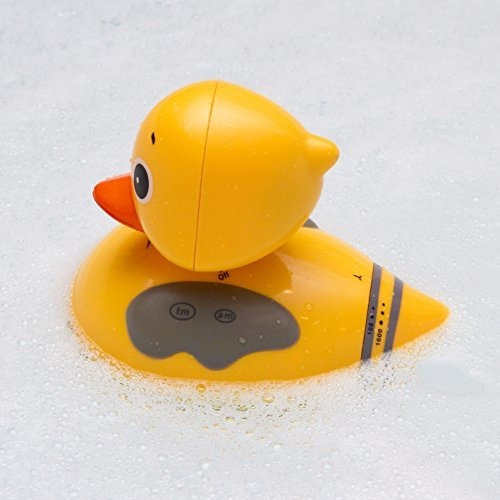 Sharper Image Radio De Baño De Pato Flotante - Radio Fm Y Am