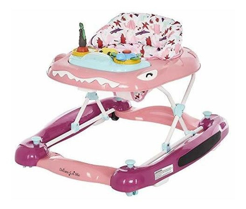 Dream On Me Baby Steps Activity Walker And Rocker, Pink