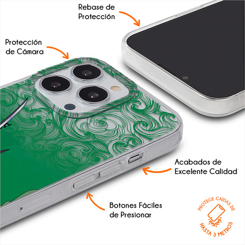 Funda Para Motorola Zoro Ondas One Piece Anime Antigolpes