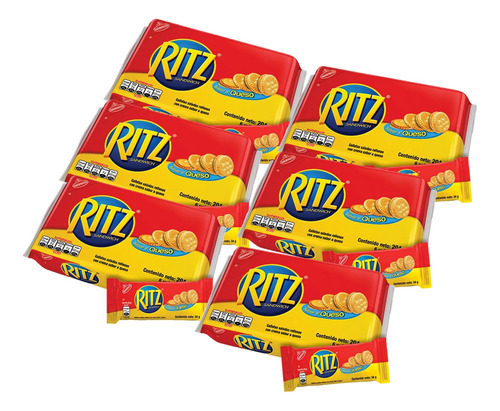 Ritz Galletas Saladas Rellenas De Crema Sabor A Queso 6 Paq