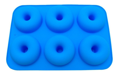 Imagen 5 de 9 de Molde De Silicona X6 Donas Donuts Goma Horno Roscas