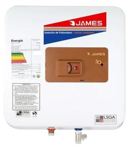 Termotanque Calefon James Cobre 30 Litros Prisma Kirkor