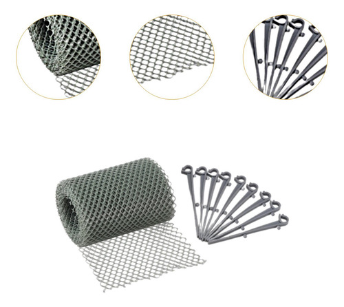 Leaf Guard Mesh Accessories 6m Gutter Grey With Hook