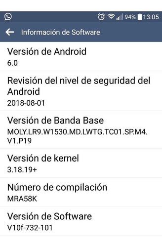 Celular LG K10