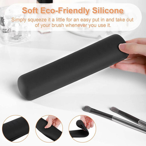 Soporte Para Brochas De Maquillaje De Viaje Bolsa De Silicon
