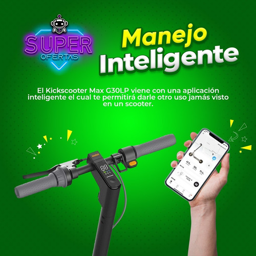 Imagen 4 de 7 de Segway Ninebot Scooter Eléctrico Maxg30lp + Luz Led + Casco!