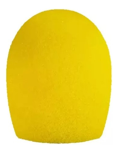 Filtro Antipop Capuchon Viento Para Microfono Color Amarillo