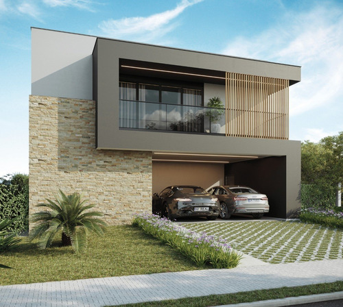 Imagem 1 de 8 de Casa Nova No Alphaville Jundiaí Com 386m², 2 Andares, 4 Suítes, Escritório, Living, Ar Condicionado, Varanda Gourmet, Piscina. Tecnologia Steel Frame E Conceito Alpha Casas