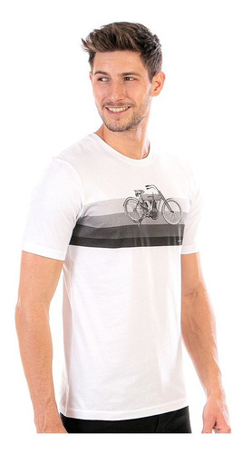 Imagen 3 de 5 de Playera Manga Corta De Hombre 100% Algodón Estampado Moda