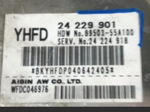 Computadora De Trasmision De Saturno Ion 24 229 901 Yhfd (Usado)