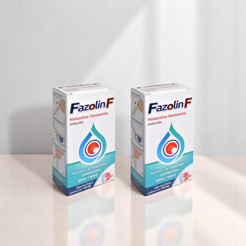 Feniramina Nafazolina 2 Pack Frasco Con 15 Ml Oftálmico